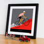 Personalised Cycling Print, King Of The Mountains, thumbnail 3 of 9
