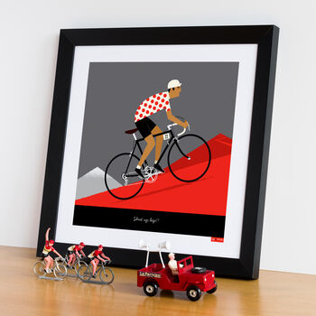 Personalised Cycling Print, King Of The Mountains, 3 of 9