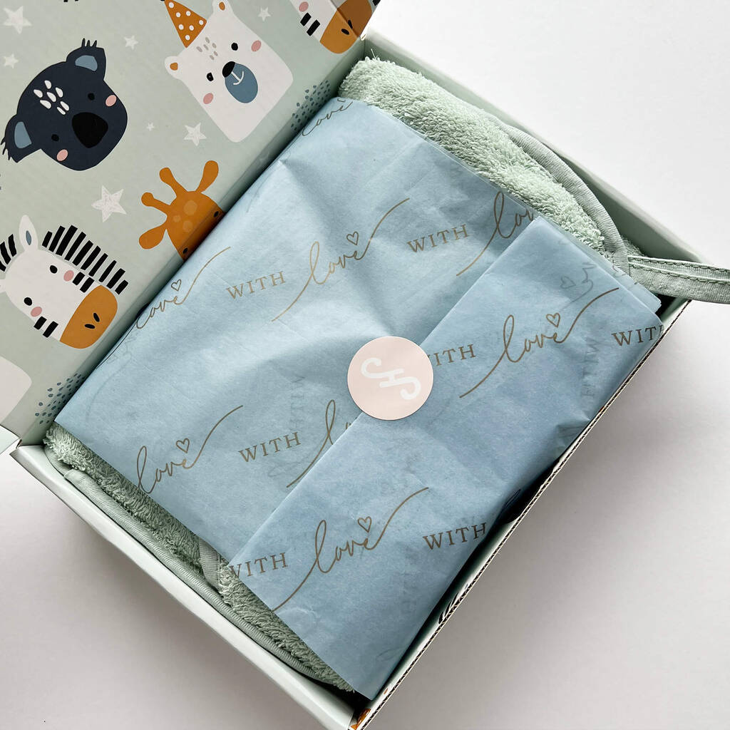 Personalised Baby Frog Hooded Cotton Towel By Studio Hop