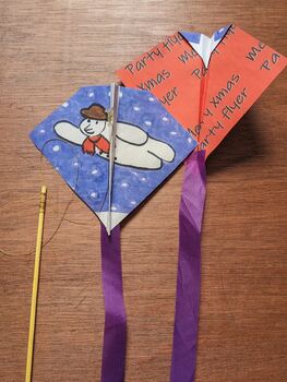 Personalisable Xmas Flyer Indoor Kite For Festive Fun, 6 of 12