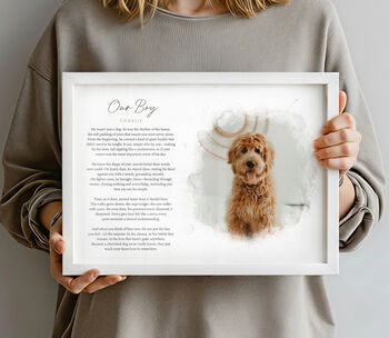Personalised Memorial Photo And Words Keepsake Print, 8 of 10