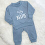 Daddy Is My Bestie Baby Jogger And Sweatshirt Set, thumbnail 4 of 8