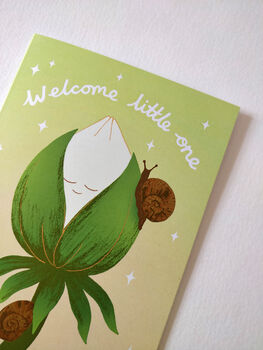 Welcome Little One Illustrated Greetings Card, 2 of 6