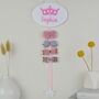 Personalised Crown Hair Bow Holder 15 Colours, thumbnail 6 of 8