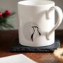Penguin In The Window Mug, Fine Bone China, thumbnail 2 of 7