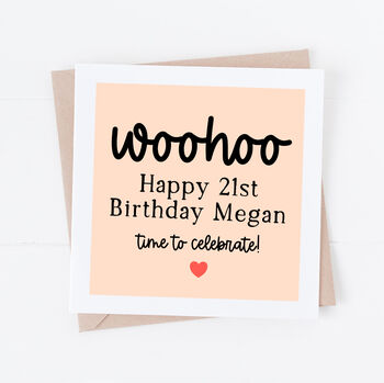 Personalised Milestone Age Birthday Card For Her Female, 2 of 3