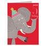 Mini Elephant 5th Birthday Card, thumbnail 2 of 4