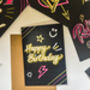 Happy Birthday Neon Card, thumbnail 2 of 2