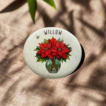 Poinsetta Birth Flower Marble December, 2 of 3