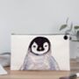 Watercolour Penguin Makeup Bag, thumbnail 1 of 2