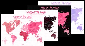 Women Of The World Map Print, 4 of 5