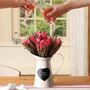 Personalised Cream Heart Pitcher Jug Vase, thumbnail 4 of 5