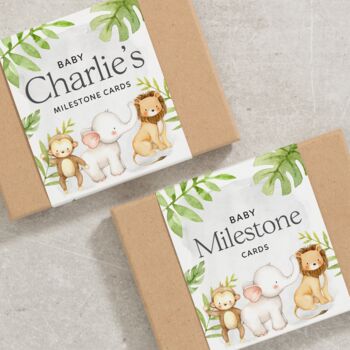 Jungle Baby Milestone Cards, 3 of 4