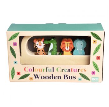 Personalised Wooden Safari Bus Toy, 4 of 4