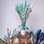 Blue Dried Flower Arrangement Vase Gift For Sister, thumbnail 4 of 4