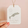 Change The Date Location Wedding Abroad Luggage Tag, thumbnail 2 of 2