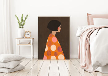 Female Portrait Retro Style Art Print, 3 of 3