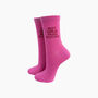 Read Books Combed Cotton Glitter Socks In Hot Pink, thumbnail 1 of 4