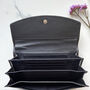 Women's Large Black Leather Purse, thumbnail 4 of 4