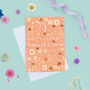 Leather Floral 3rd Anniversary Card, thumbnail 1 of 2