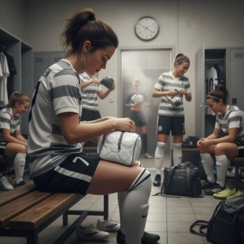 Personalised White Football Wash Bag, 8 of 11