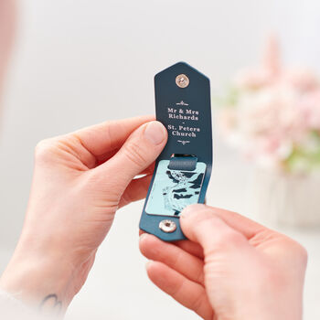 Personalised Couples Wedding Photo Keyring, 3 of 7