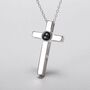 Personalised Projection Photo Jewellery Cross Pendant, thumbnail 1 of 6