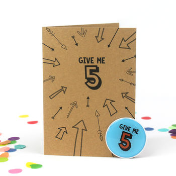 Give Me Five: 5th Birthday Sticker Badge Cards, 2 of 3