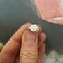 Teeny Daisy Ring In Silver And 18ct Gold, thumbnail 2 of 4