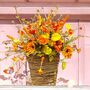 Autumn Fall Basket Door Wreath, thumbnail 9 of 12