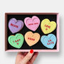 Personalised Love Hearts Valentine's Letterbox Iced Cookies, thumbnail 1 of 10
