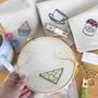 Napkin Embroidery Art Craft Class Experience For Two, thumbnail 2 of 10