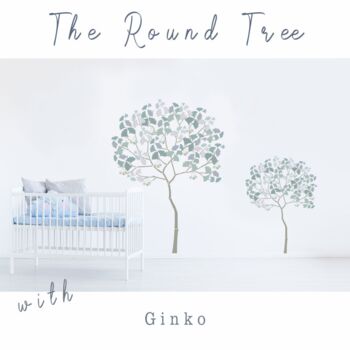 Round Tree With Ginko Leaves Stencil Pack, 5 of 9