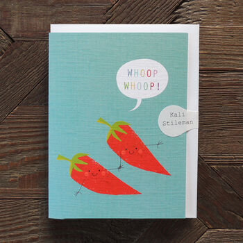 Mini Chillies Greetings Card, 3 of 4