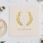 Luxury Hot Foil Blush And Gold Christmas Card, thumbnail 1 of 2