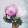 Soft Pink And Cream Faux Peony Bouquet, thumbnail 4 of 4