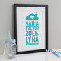 Personalised Home Family Print, thumbnail 5 of 9