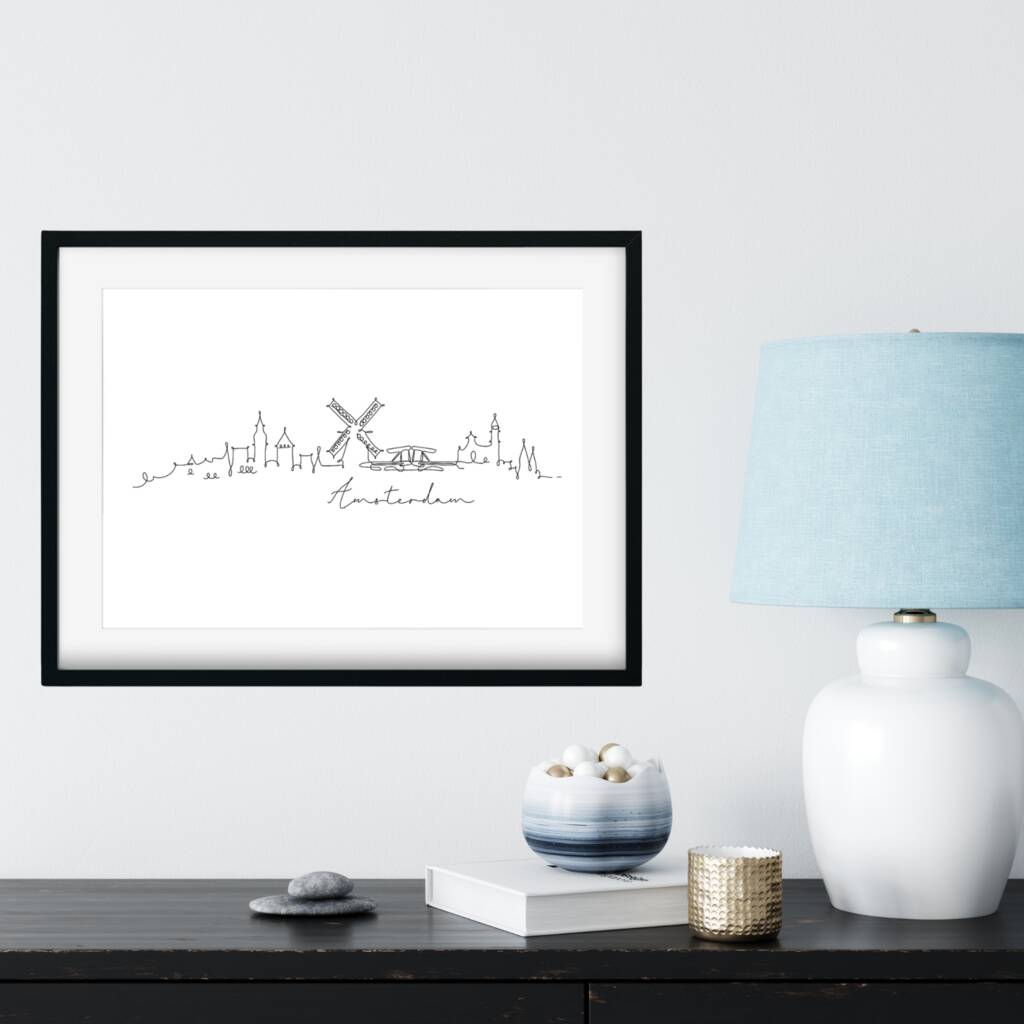 Amsterdam Skyline Print, 1 of 4