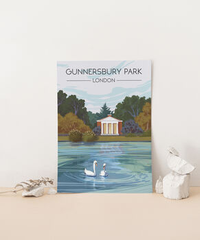 Gunnersbury Park London Travel Poster Art Print, 3 of 8