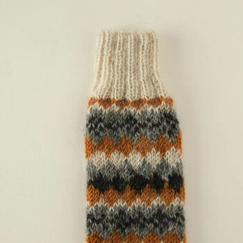 Hand Knitted Nordic Wool Socks, 8 of 10