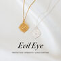 Evil Eye Charm Necklace Sterling Silver Protection, Good Luck, thumbnail 2 of 9