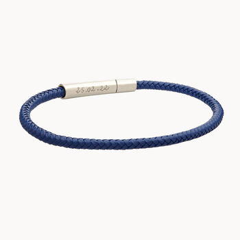 Men's Personalised Small Leather Bracelet, 3 of 6