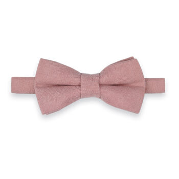 Wedding Handmade 100% Brushed Cotton Tie In Dusty Pink | Groomsmen Ties, 10 of 10