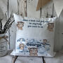 Personalised Teddy Bear Pocket Pillow, Kids Reading Cushion, thumbnail 1 of 2