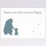 Personalised Bears Thank You Note Card Set, thumbnail 4 of 7