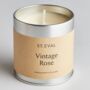 Vintage Rose Scented Tinned Candle, thumbnail 1 of 2