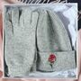 Birthday Flower Cashmere Wool Hat And Gloves Gift Set, thumbnail 6 of 10
