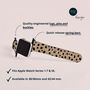 Beige Dots Vegan Leather Apple Watch Band, thumbnail 6 of 6