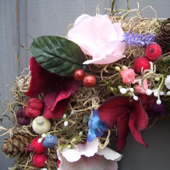 Vintage Floral Heart Wreath, 3 of 5