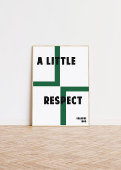 A Little Respect 80's Art Print, 3 of 4